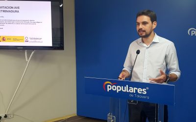 Serrano califica la inauguración del “falso AVE” extremeño como “el colmo de los despropósitos” del Gobierno de Sánchez